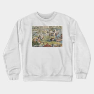 Crayfishing. From A Home by Carl Larsson Crewneck Sweatshirt